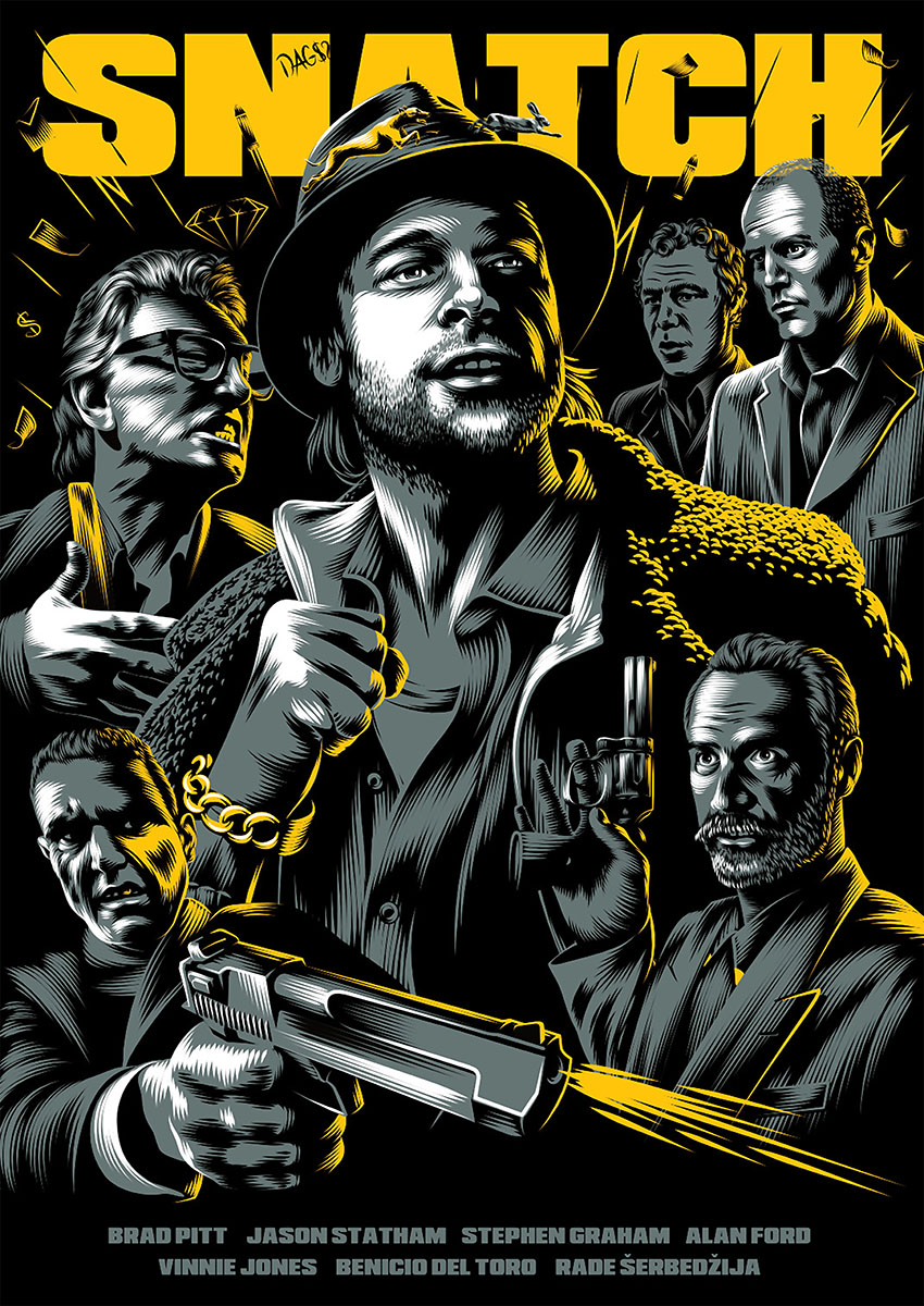 Snatch Movie Poster Canvas Print & Poster Wall Art - AI PRINT LAB
